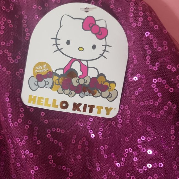 Hello Kitty Sequin Skirt Velvet Hem With Hello Kitty Patch By Hello Kitty Sz 6 - Picture 3 of 6